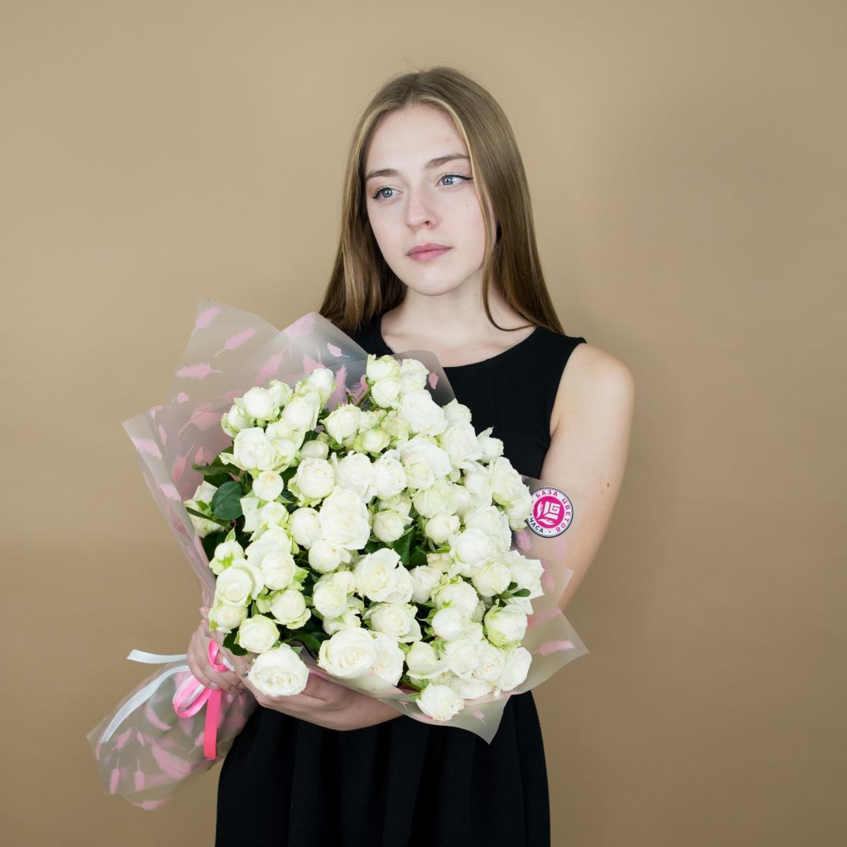Розы кустовые белые код товара: 408