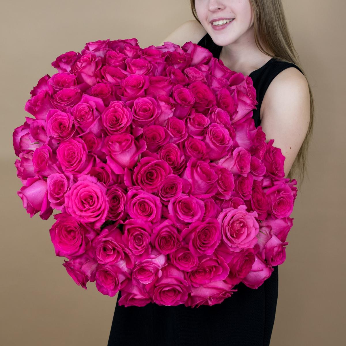 Букет из розовых роз 75 шт. (40 см) Артикул  9163
