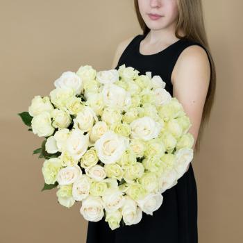 Букет из белых роз 75 шт. (40 см) (артикул  9452)